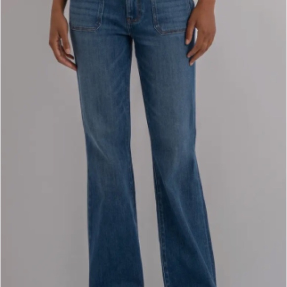Kut from the Kloth Mid Wash Wide Leg Jeans